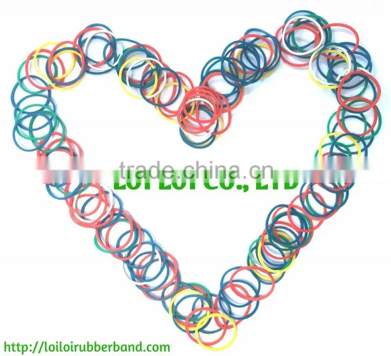 Supply small loom rubber bands - HOT cheap price small circular loom band glitter rubber band natural