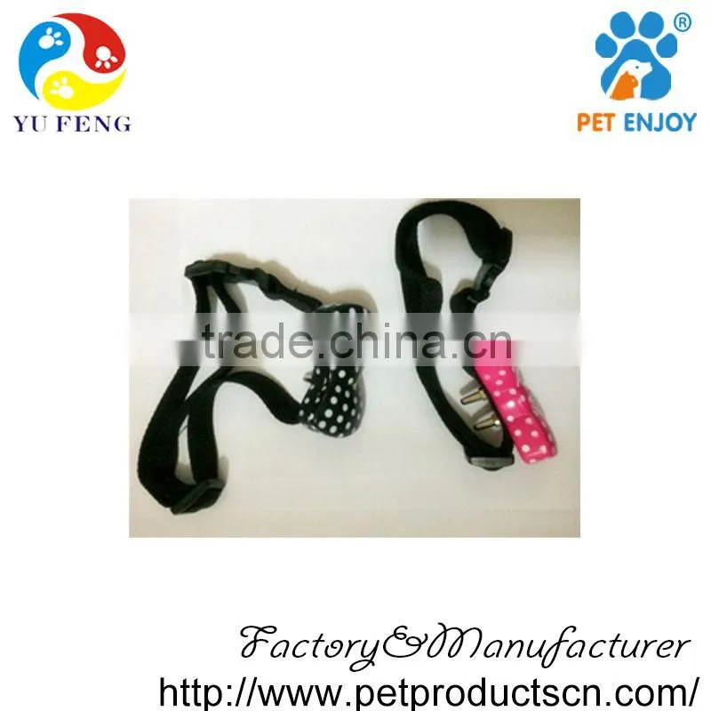 patent design HB-3 butterfly shape anti-bark collar bow-tie no dog barking collar barking stopped collar