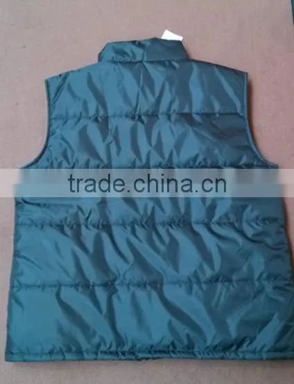mens warm vest with flannel lining