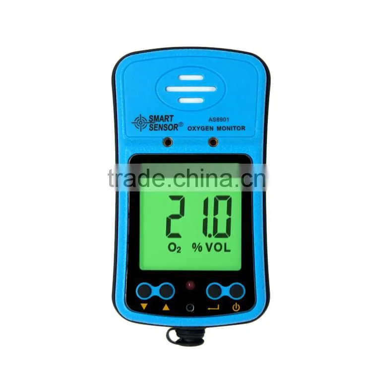 Gas Detector Portable AS9801 Oxygen Monitor O2 Analyzer With Alarm
