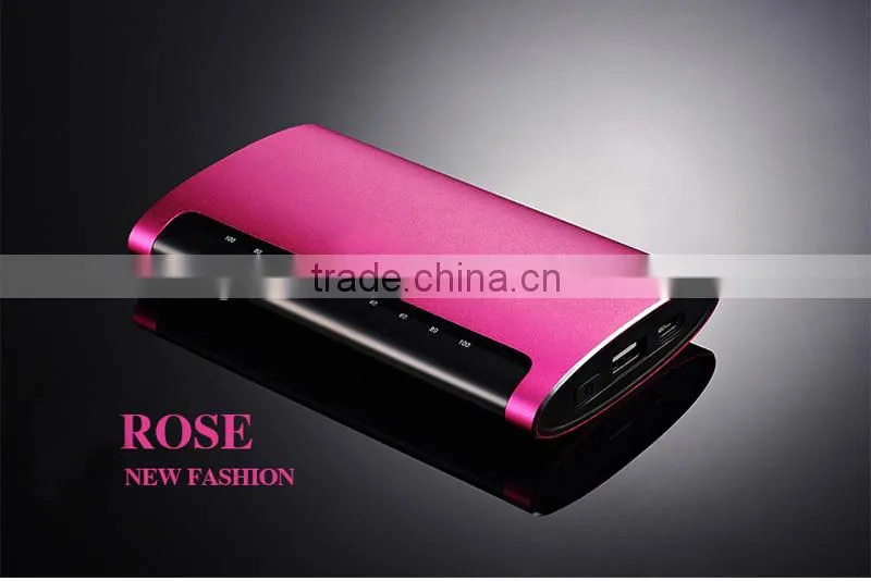 Metal fashion OEM Customized Logo 12000mAh new design power bank External Battery Charger Pack for iPhone, iPad, Samsung,