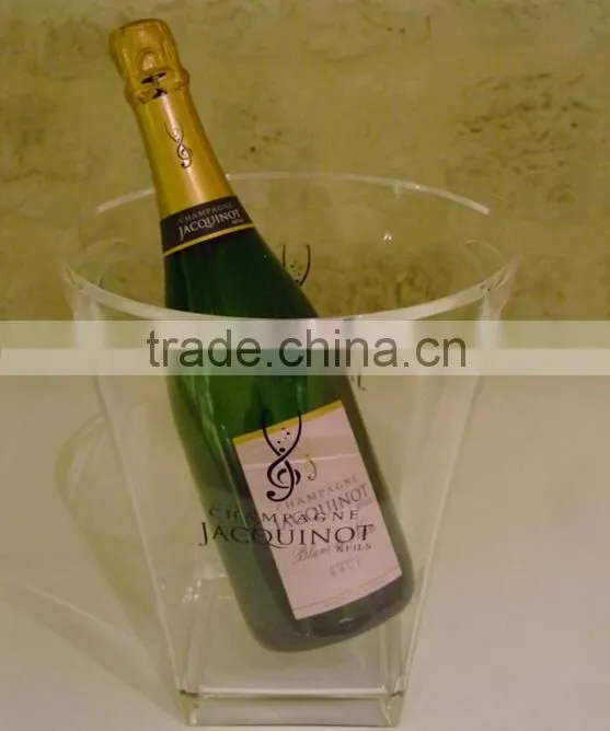 Acrylic champagne ice bucket, champagne cooler, wine chiller bucket