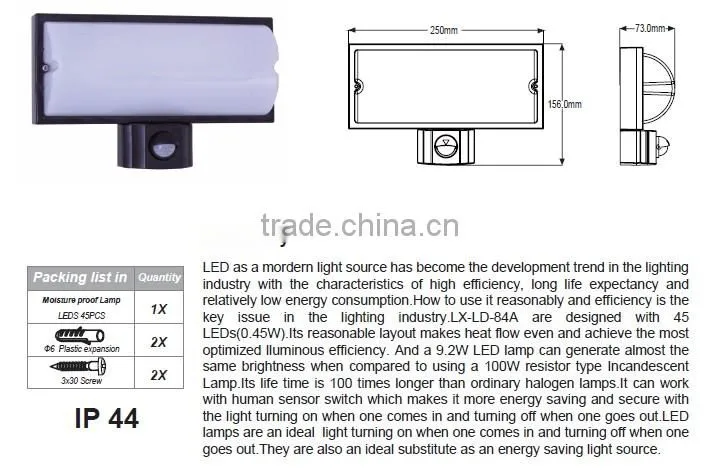 2013 new motion sensor led recessed light/motion sensor light with cameraautomatic turn off light sensor switch/