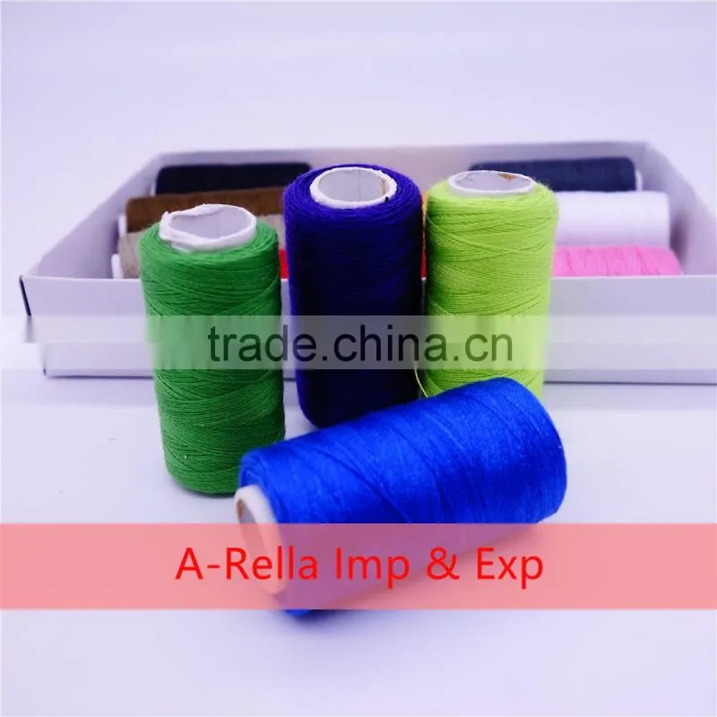 100% spun polyester sewing thread 8g/cone