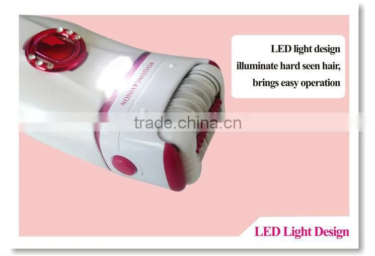 Red Rechargeable Lady Shaver and Epilator