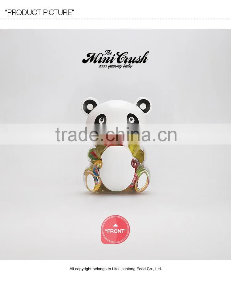 China toy candy manufacturer! hot sale coconut jelly pudding in lovely bear jar