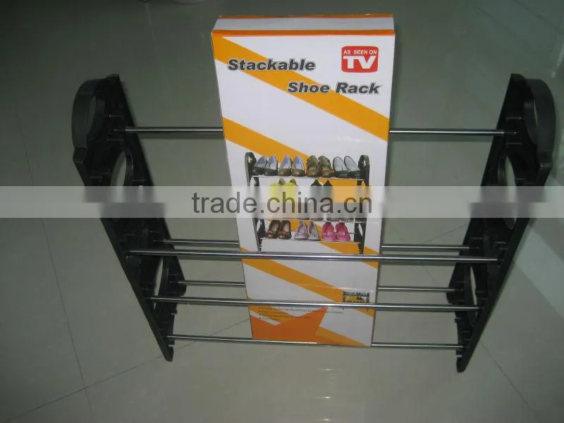 4-Layer Shoe Storage Metal Shoe Rack Designs