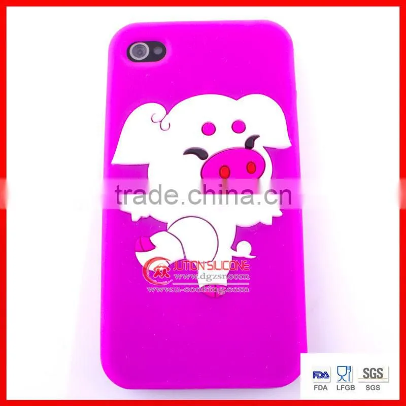 embossed silicone phone case