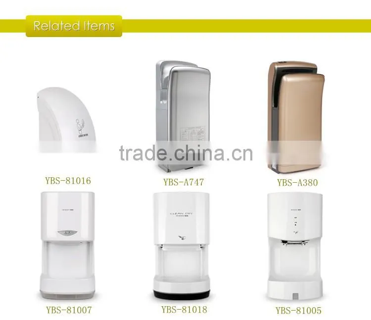 Low MOQ YBSA380 2015 Hot Sell Automatic Sensor Commercial Hand Dryer