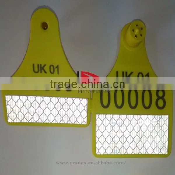 Cattle Reflective Ear Tag 78*56 mm cattle ear tag