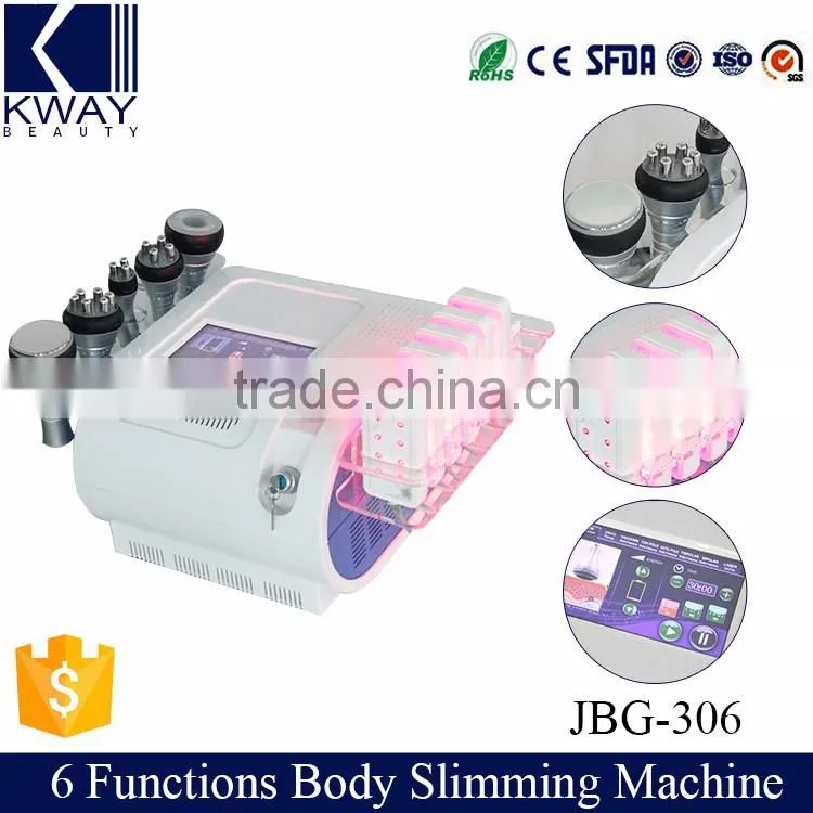 40K ultrasonic cavitation +rf vacuum +laser slimming machine