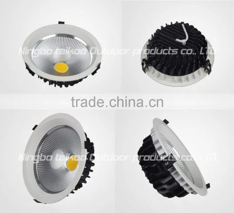 2015 cob 20w round recessed led downlight fixture