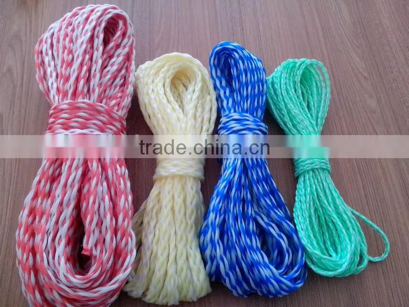 Best Price polypropylene rope 16 hollow braided rope for sale