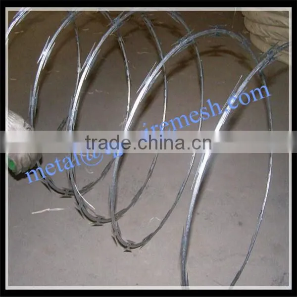 high quality concertina razor wire / high security razor wire price