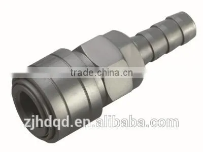 Japan one tough type industrious coupler with hose barb ,white nickel plated & 9 10 14.6