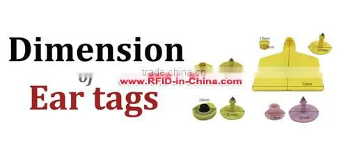 125KHz TK4100 EM4100 Cattle RFID Tag UHF Animal Ear Tags for Cattle