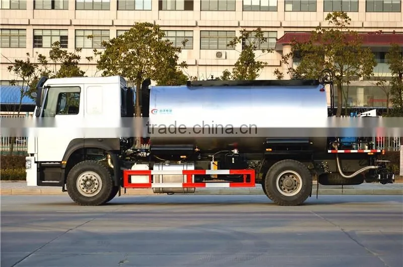 China heay duty sinotruck howo heated asphalt tanker truck with Left hand drive and RHD