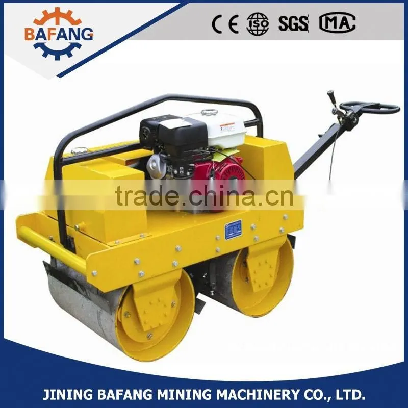 YLS600 walk behind double drum vibratory road roller