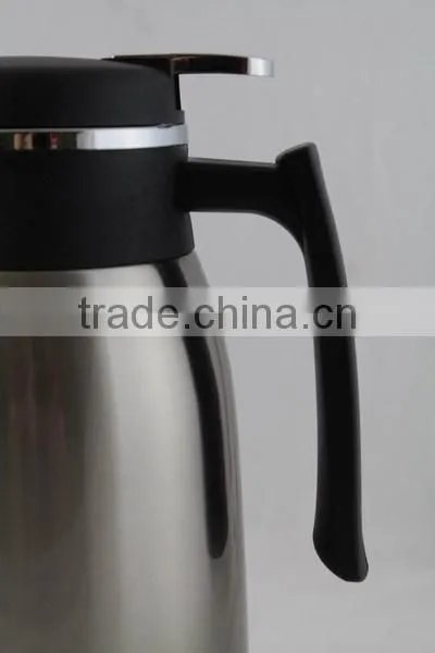stainless steel outer body,clear plastic thermos tea pot with glass inner hot sale for Ramdon
