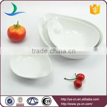Custom kitchen white ceramic dry fruit bowl wholesale