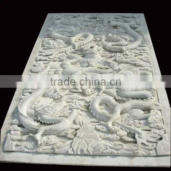 Natural Marble Wall Flower Relief
