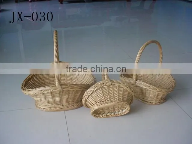 2014 new convenient wicker easter basket with handmade hotsale