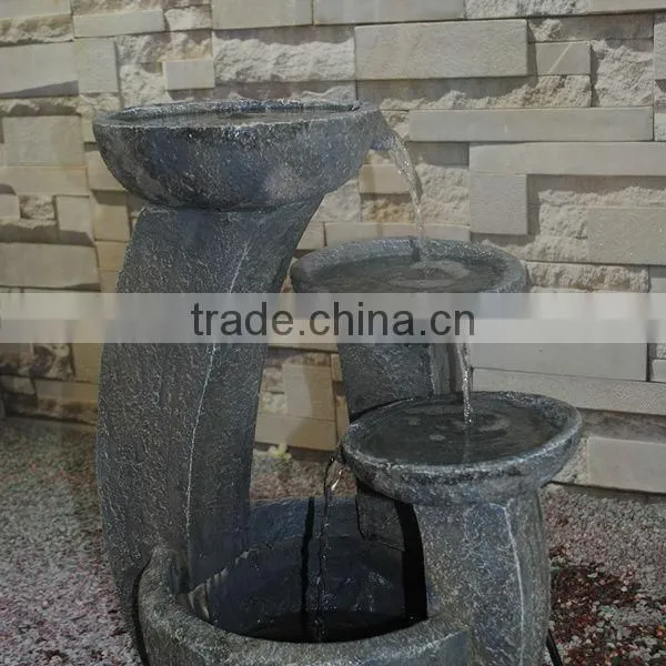 Fiberglass Urn Resin Tiered Patio Fountains