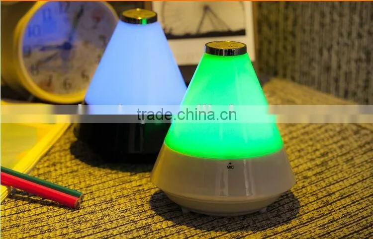 2015 LED Colorful LED Light Bluetooth Speaker 360 Degree Super Bass 3D Sound BT Speaker With FM Radio