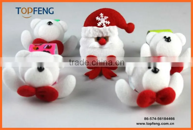 promotional christmas Princess Plush Slap Bracelet