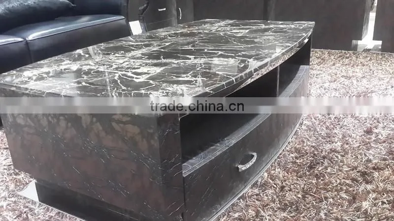 foshan cohen unique design mdf storage cabinets thick marble top center tables