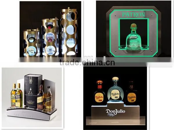 led light up plastic beer wine bottle holder