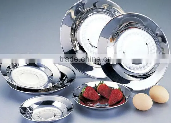 stainless steel shallow plate