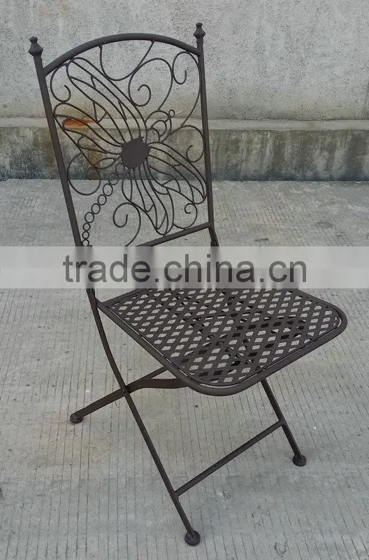 Metal luxury dining chair