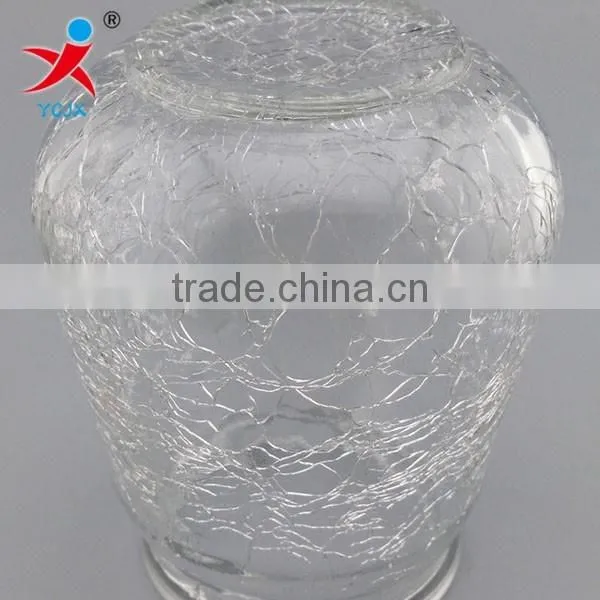 ce crack glass ball hydroponic bottle/cold glass cutting glass lamp shade