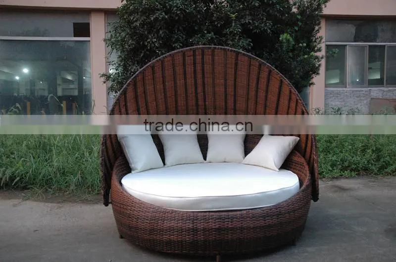 2016 Hot Sale Round Rattan Lounger for Beach