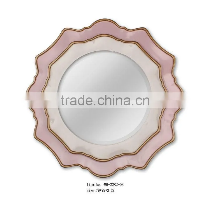 Float shape Pink Decorative wall mirror MH-2282-03