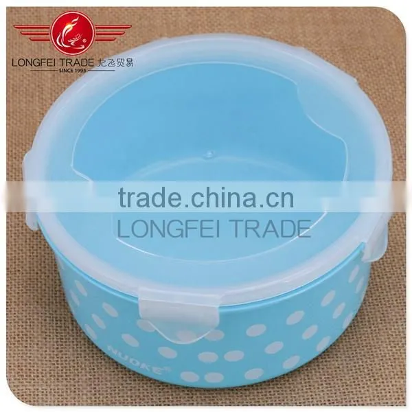 High quality round plastic preservation box / storage box with lid /Crisper