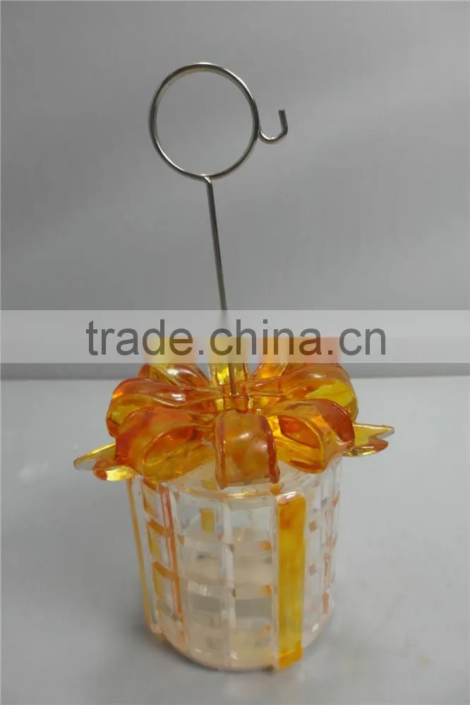 new style acrylic plastic LED glitter light colourful gift box decor