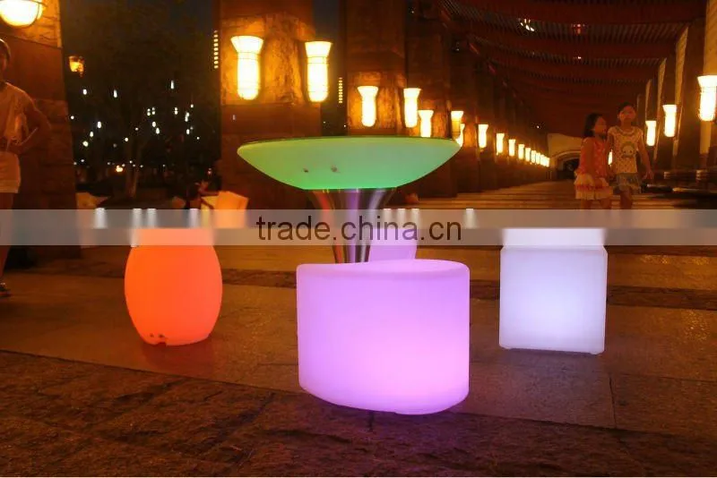 rechargeable colorful waterproof LED bar furniture table
