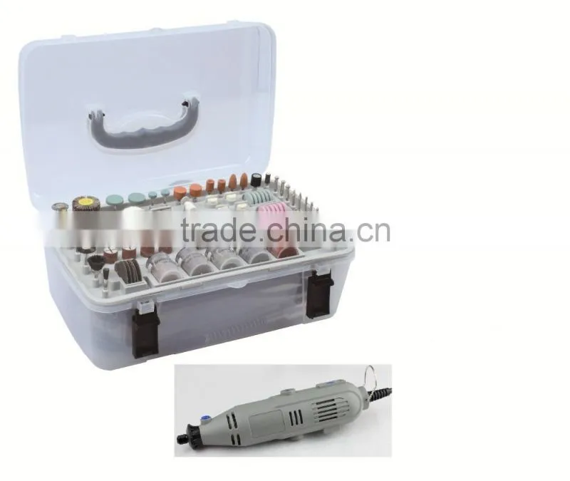 163pcs 135W Portable Hobby Mini Grinder Accessory Set with Flex Shaft Handheld Electric Rotary Drill Kit