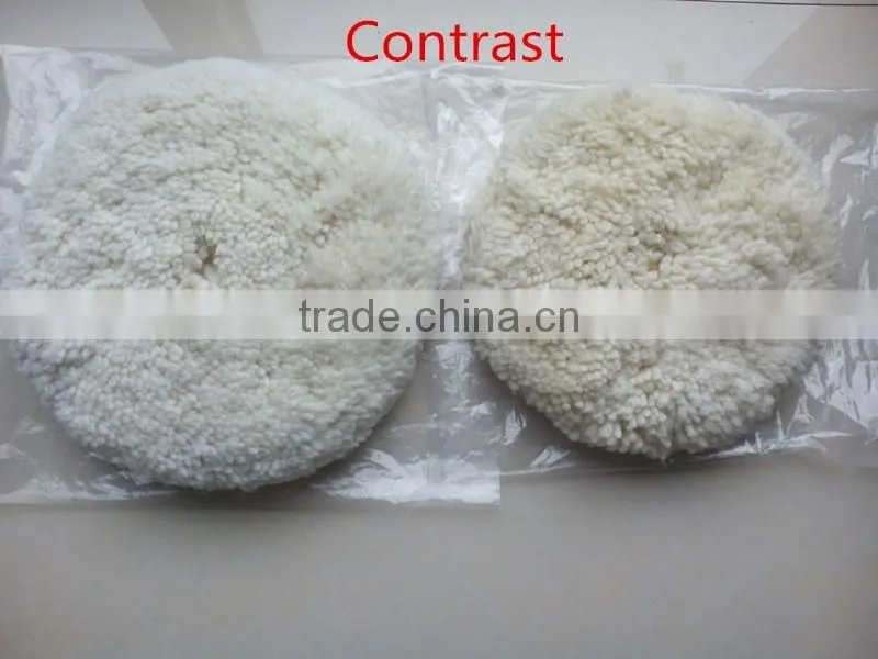 china factory 7 inch 8 inch Double Sided Wool round polishing Pad