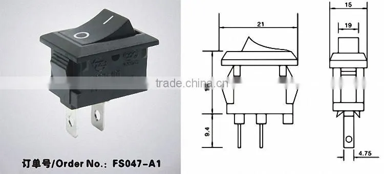 kcd5 yis rocker switch t105 rocker switch