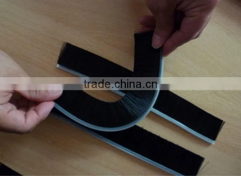 plastic backing strip brush