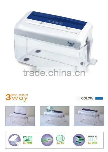 Mini hand paper shredder