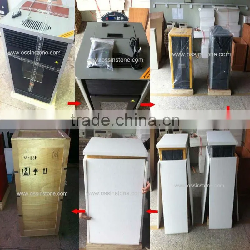 Pellet stove with boiler heating water with CE