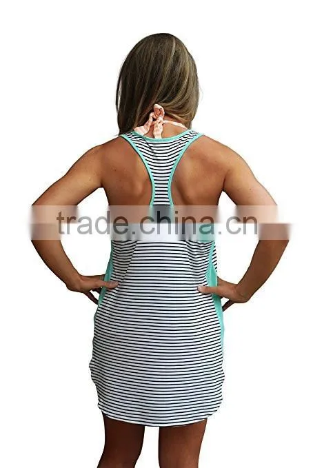 Swimsuit Cover Up Super Soft Cotton Polyester Blend Tank Extender Racerback Swimsuit Beachwear Dress Swimwear One Piece