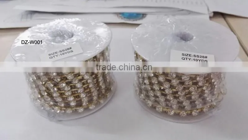rhinestone cup chain trimmings 10 yards one cup chain roll