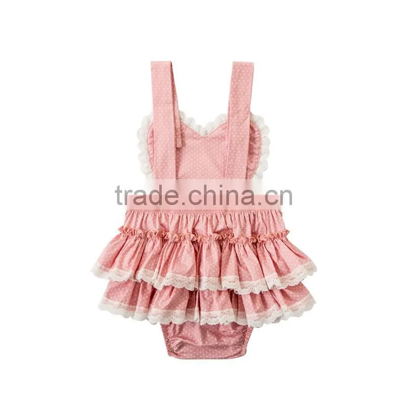 Wholesale fashion newborn baby clothes girls boutique clothing 2017 baby romper