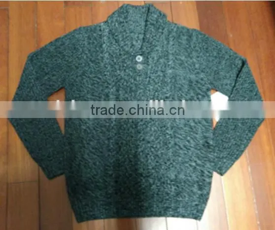 High Quality New arrival shawl neck knitted cable images men cardigan sweaters(LC014)