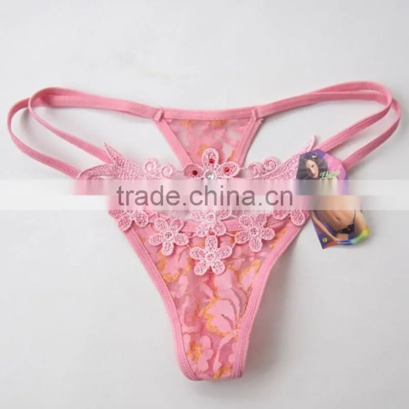 Women Sexy Panties Lace Briefs Girl Lingeries Thongs g-string Flower Panties